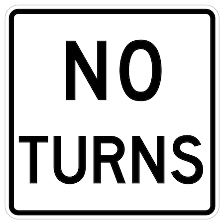 Sign Solutions Usa 24 in Height, 24 in Width, Aluminum, Square DUS08DWT2424R3-3